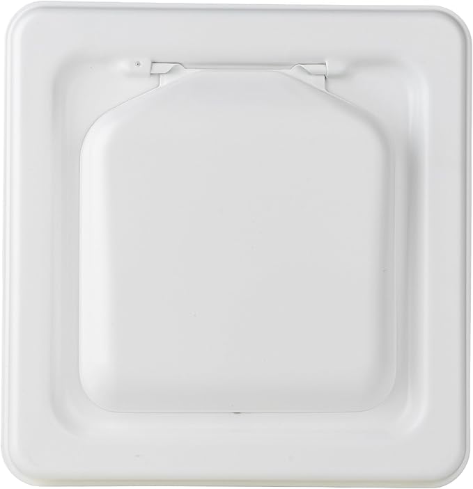 NO-PEST VENT, Exclusive Dual Door Dryer Vent Cover Outdoor 4 inch, Made in USA w Highest UV Resistant Plastic in any Outdoor Vent Cover, No Lint Collecting Screen (White, 4” Metal Vent With Duct Tube) by No-PestVent