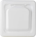 NO-PEST VENT, Exclusive Dual Door Dryer Vent Cover Outdoor 4 inch, Made in USA w Highest UV Resistant Plastic in any Outdoor Vent Cover, No Lint Collecting Screen (White, 4” Metal Vent With Duct Tube) by No-PestVent