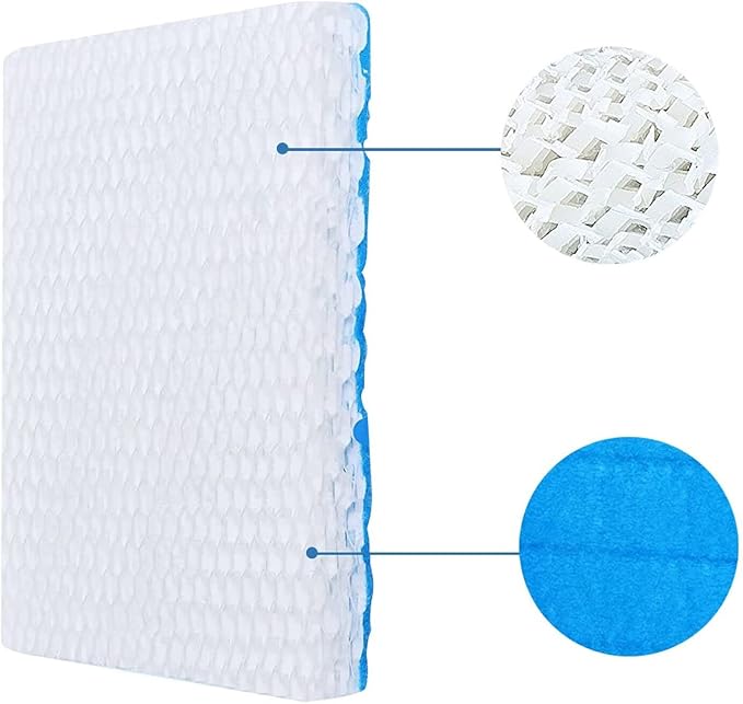 Filter Replacement for Honeywell Humidifier Filter T HFT600, Wicks with Blue Pre-Filter Layer, Humidifier Filters Compatible with Honeywell Humidifier HEV615 HEV620 (4 Filters & Blue Pre-Filter Layer) - Image 3