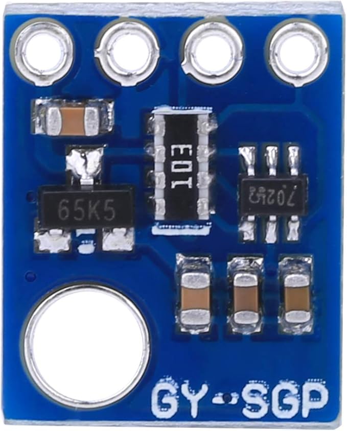 SGP30 Detector Module, eCO2 Air Quality Sensor Module for Environmental Monitoring, Smart Home, and IoT Applications with I2C Communication for 2V-5V Power Supply Compatible - Image 2