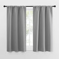 NICETOWN Short Curtains for Small Window - Home Decoration Thermal Insulated Rod Pocket Blackout Blinds & Drapes for Small Windows (Silver Grey, 2 Panels, W34 x L54 -Inch) by NICETOWN