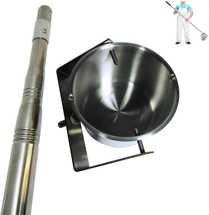 Telescopic Water Sampler Dipper,Eagle-Shaped Spout,304 Stainless Steel Water Quality Sampler Device 500ml/1000ml Environmental Monitoring Tool(Size:1m-2.5m/3.3ft-8.2ft,Color:1000 ml) by Unknown