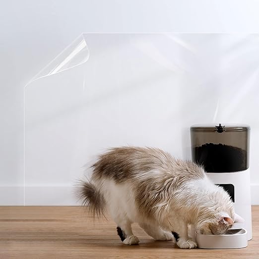 COSNIGHT Clear Contact Paper Kitchen Oil Proof Waterproof Self Adhesive Vinyl Film High Temperature Resistant Transparent Removable Paper for Kitchen Backsplash Protector 17.7In*118In - Image 6
