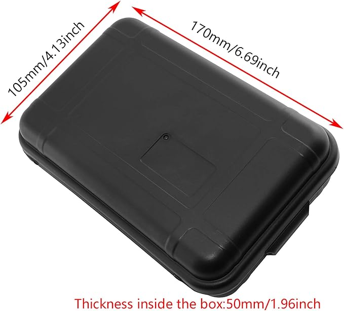 DGZZI Outdoor Waterproof Airtight Shockproof Plastic Survival Container Carry Box with 2 U-Shape Buckle Storage Case - Image 3