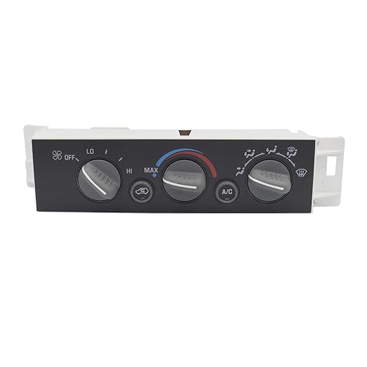 9378815 15-72548 599-007 AC Heater Control Panel Climate Control Module Switch Without Rear Window Defogger for 1996-1999 Chevy Truck GMC C1500 C2500 C3500 K1500 K2500 K3500 Truck 16231175 by MOCW