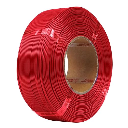 Inland V2 PLA PRO (PLA+) 3D Printer Filament Refill, 1.75mm Spooless Filament, Dimensional Accuracy +/- 0.03mm, 1KG (2.2lbs) Raspberry Red Refill for Inland Reusable Spools, Bambu Lab Compatible by INLAND