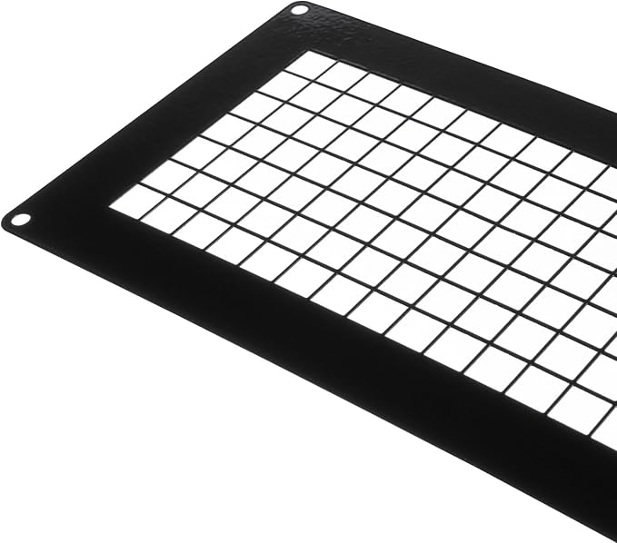 Repa Market 10" x 5" Inch Black Galvanized Steel Rectangular Crawl Space Vent Grid - Inlet Outlet Ventilation Guard - Universal Metal Air Supply Exhaust Protection Mesh - Durable Duct Grille - Image 7