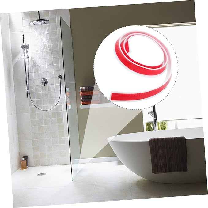 1pc Self-adhesive Shower Room Baffle Strip Bathroom Retaining Strip for Countertops Easy Installation and Sealing Performance - Image 6