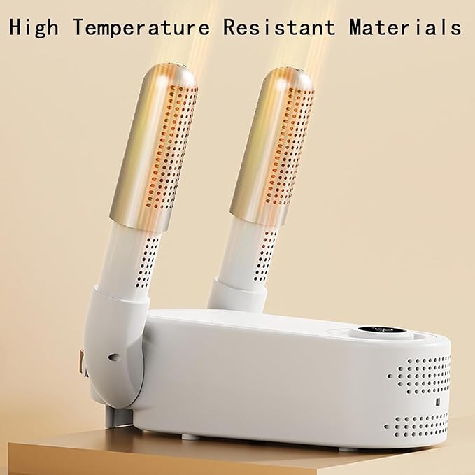 Deodorizing Shoe Dryer, Rapid Boot & Sneaker Dryer with Intelligent Timing, Auto-Off Timer, Foldable Design, Smart Panel, Low Noise, 360° Airflow for Work Boots, Shoes, and Slippers (Style 2) - Image 3