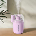 Portable Mini Humidifier, 180ml USB Cool Mist Small Humidifiers for Bedroom, Personal Desktop Humidification for Car Office Travel & Indoor Plants(Pink) by Daskternie