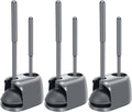 SetSail Toilet Brush and Plunger Set, 3 Pack Toilet Plungers for Bathroom with Holder Heavy Duty Toilet Bowl Brush and Holder Hidden for Deeply Cleaning - Gray by SetSail