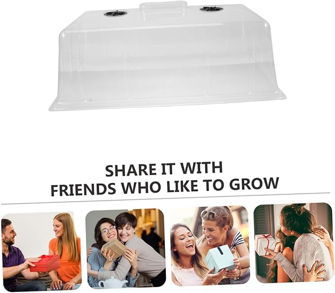 Germination Tray Cover Nursery Pot Protective Lid for Growth Transparent High Dome for Optimal Light Penetration and Heat Preservation Versatile Planting - Image 5