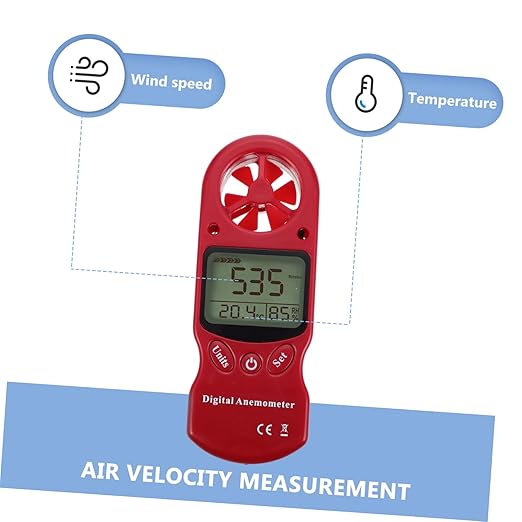 GLEAVI One Thermohygrometer Anemometer Accurate Temp Humidity Monitor Wind Velocity Gauge Mini Digital Hygrothermograph Battery - Image 9
