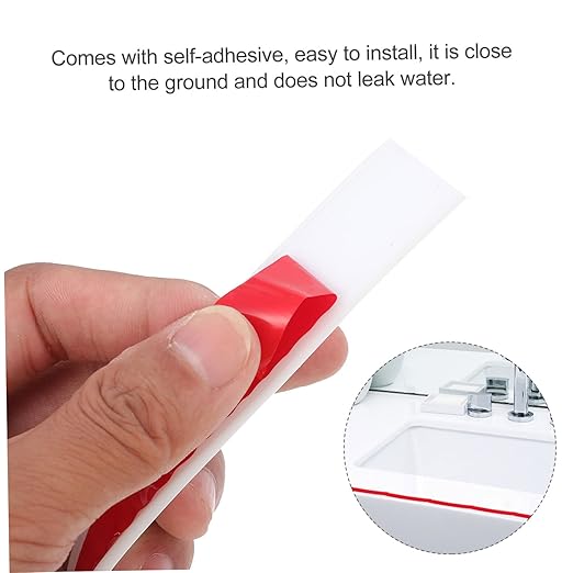 3pcs Water Retaining Strip Self-Adhesive Bathroom Kitchen Barrier Seal for Countertops Shower Areas Easy Installation Material - Image 7