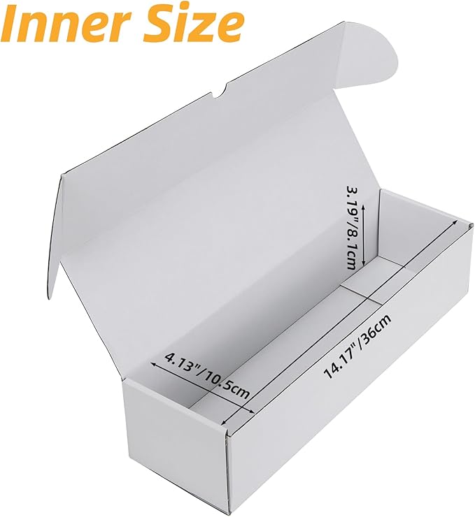 Bulk 400 Capacity Card Toploaders Storage Box, in Total 25 Pack All White Cardboard Shipping Boxes for 10000 Count 35pt 3x4 inch Toploaders or Toploaded Cards - Image 4
