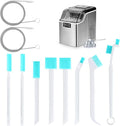 Palksky Ice Maker Cleaning Brush Set, Ice Machine Cleaning Tools - 2Pcs Drain Pipe Brush Nylon Bristles with 8Pcs Crevice Cleaning Brush by Palksky