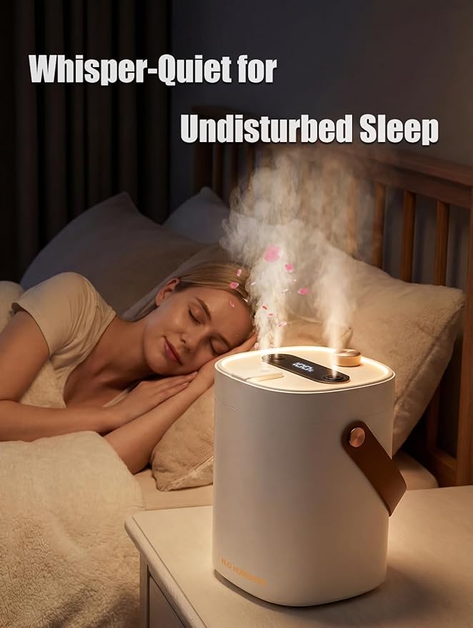 Humidifier, Essential Oil Diffuser, 2L Top Fill Humidifiers for Bedroom, Night Lights, Ultrasonic Cool Mist Humidifier, Auto Shut-Off for Plants Dorm Room Office Home - Image 6