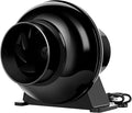 iPower 4 Inch 195 CFM Inline Duct Ventilation Fan Air Circulation Vent Blower for Grow Tent, 4", Black by iPower