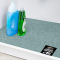 GORILLA GRIP LeakGuard Non-Adhesive Under Sink Mat for Kitchen Cabinet, Waterproof Quick Dry Shelf Liner, Durable Absorbent Felt Mats for Bathroom Sinks, Cabinets, Dresser, Easy Trim, 24x24 Spa Blue by GorillaGrip