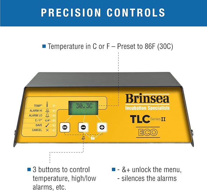 Brinsea TLC-50 Eco Series II Large Bird Brooder, Pet Recovery Incubator with Air Filtration & Digital Temperature Display for Birds, Puppies, Kittens, and Other Orphaned & Injured Small Animals - Image 3