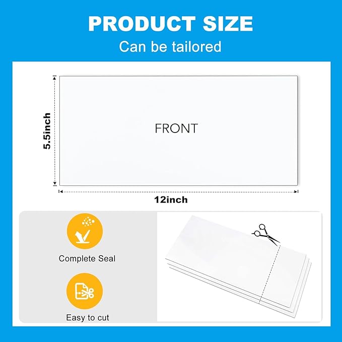 6-Pack White PVC Vent Covers 5.5" x 12" - Universal Non-Magnetic Vent Covers for Floor/Wall/Ceiling | Strong PET Adhesive Backing | Fits RV, Home, Office (Plastic/Wood/Metal) (White PVC Cover 6pcs) - Image 2