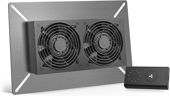 AC Infinity AIRTITAN S7, Ventilation Fan 12" with Speed Controller, IP-55 Rated for Crawl Space, Basement, Garage, Attic, Shed, Hydroponics, Grow Tents by ACInfinity