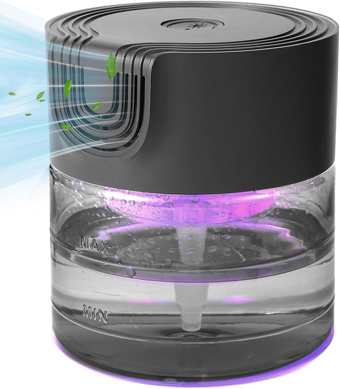 Water Air Purifiers for Home, Oxyvana Quiet Variable Speed Water Based Air Purifier with 7 Color Night Light, Air Washer Humidifier for Home, Bedroom, Office, Pet Odors by Unknown