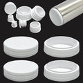 2-5/8" (70mm) Plastic Hole Plugs White -Round Chair Leg Caps, Flush Mount Pipe Plugs, Tubing End Caps for Metal&Wood Legs Tube, Outdoor Furniture Feet caps & Table Plastic Plugs, 4 PCS by EASYEAH