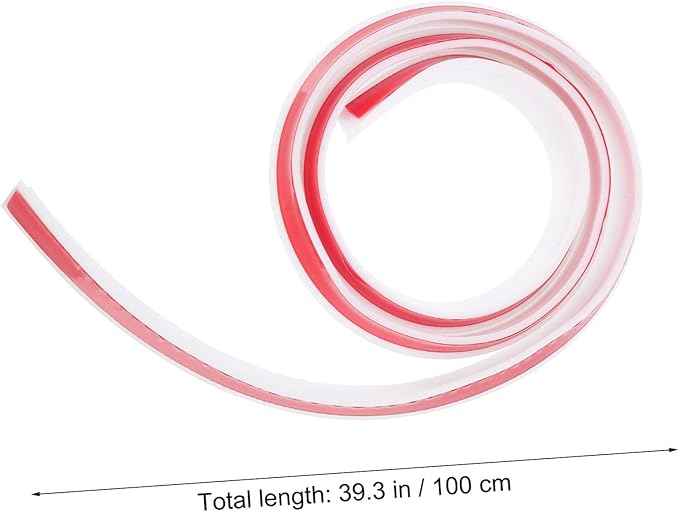Housoutil 2pcs Self-adhesive Strip for Bathroom Kitchen Weather Stripping to Prevent Water Leakage Easy Installation for behind Sink Flooring Use - Image 3