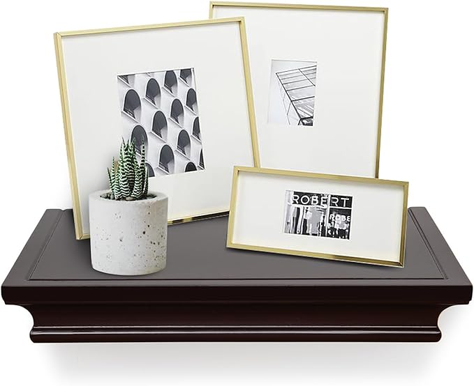 AHDECOR Floating Shelves Wall Mounted, Deeper Wall Storage Shelf for Home Décor, Super Sturdy, Easy to Install, 12” Wide, 7.75” Deep, Espresso Brown - Image 7