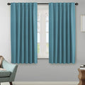 H.VERSAILTEX Blackout Curtains Thermal Insulated Window Treatment Panels Room Darkening Blackout Drapes for Living Room Back Tab/Rod Pocket Bedroom Draperies (2 Panels, Storm Blue, 52 x 63 Inch) by HVERSAILTEX