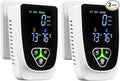 2 Pack 5-in-1 Carbon Monoxide Detectors Plug in, Natural Gas Leak Detector& Smoke Alarm with LCD Display Sound & Light Alert, Portable Fire Alarm with Temperature & Humidity Sensor for Home Travel by zealme