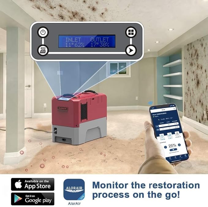 ALORAIR Smart WiFi LGR Commercial Dehumidifier up to 180 PPD (Saturation) with Pump, 5 Years Limited Warranty, Industrial Dehumidifiers APP Control, cETL Listed, for Garage, Flood Restoration - Image 2