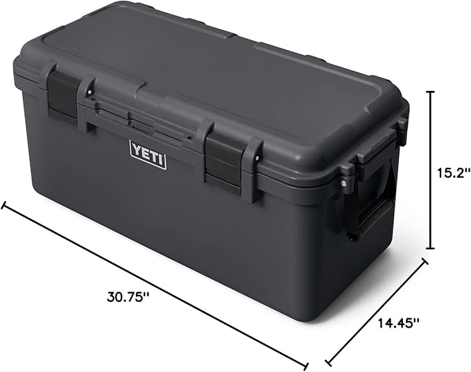 YETI LoadOut 60 GoBox Divided Waterproof Cargo Case, Dry Box, Camera Case, Fishing Tackle Box, Charcoal - Image 8