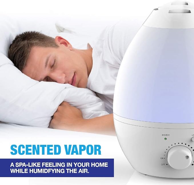 Bell+howell 7 Led Color Changing Humidifer With Aroma Diffuser, 3.8 lb - Image 7