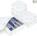 6 Pack Trading Card Storage Box - 4 Rows Divided Cardboard Case, Compatible with Top Loader One Touch for Sports Card Storage by Unknown