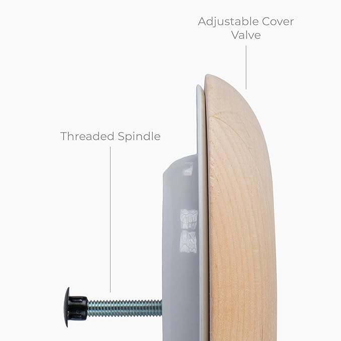Ø4 Inch Round Sauna Vent Air Diffuser - Adjustable Black Alder Wood Air Supply Cover - Universal Diffuser - Air Intake Sauna Accessories, Vent Covers for Home Sauna, Indoor Sauna, Steam Sauna - Image 5