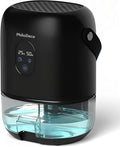 PHILODECO 280 Sq. Ft 35 OZ Dehumidifier, Portable Small Dehumidifiers for Bedroom, Bathroom, Basement,RV with CO mode, Sleep mode, Auto Shut Off, 7 Colorful Lights, Black by PHILODECO