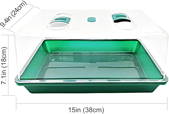 Propagator with Humidity Vents Domes,Heavy Duty Growing Tray Mini Greenhouse for Seedlings,Clones - Image 7