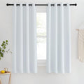 NICETOWN Room Darkening Curtains for Living Room - Easy Care Solid Thermal Insulated Silver Grommet Light Blocking for Bedroom/Kids Room (1 Panel, 46 by 63, Greyish White) by NICETOWN