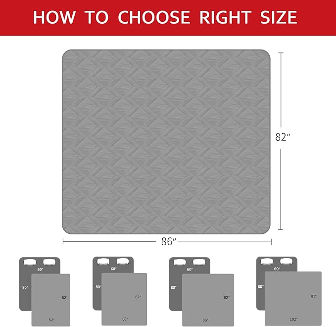Moonsea Waterproof Dog Bed Cover Pet Blanket Sofa with Non-Skid Bottom, Couch Cover for Dogs, Mattress Protector Furniture Protector(86" X 82") - Image 7