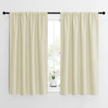 NICETOWN Kitchen Curtains, Short Blackout Curtains & Drapes, Home Decoration Privacy Thermal Insulated Curtains for Unicorn Theam Room (Beige, 42" Wide, 54" Long, 2 PCs) by NICETOWN
