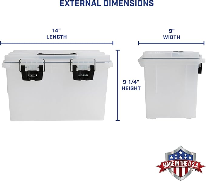 Sheffield 12763 XL Storage Bins With Lids, 2-Pack Stackable Storage Bins, Made in USA, Lockable and Water-Resistant Containers with Lids, Plastic Containers for Home, Classroom, and Dorm - Image 2
