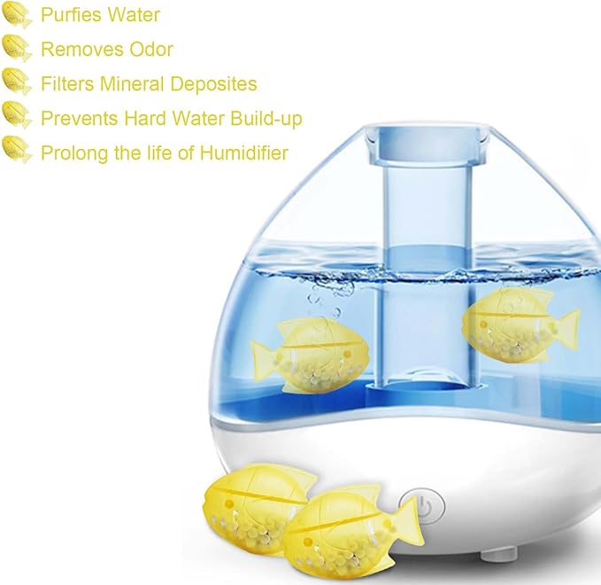 Humidifier Cleaner 6 Pack,Humidifiers Fish Tanks Cleaner,Warm&Cool Most Humidifiers and Fish Tank,Purifier Water (Yellow) - Image 3