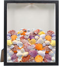 Shell Shadow Box Display Frame with Top Slot and Clear Front Panel, 8.5 x 10 Inch Black Tabletop & Wall Mounted Shadow Storage Frame for Shell, Concert Ticket, Dry Flowers, Coins, Stamps and Bills by SnowTing