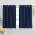 NICETOWN Blackout Curtain and Drape for Kitchen - Thermal Insulated Solid Grommet Top Blackout Panel/Drapery for Kid's Room (Navy, 1 Panel, 52 x 54 inches) by NICETOWN