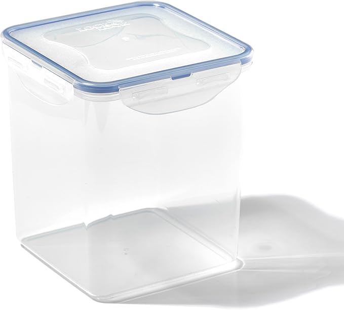 LOCK & LOCK Easy Essentials Pantry Food storage containers with lids / Pantry storage / Airtight containers, BPA free - Square - 11 cup - Great for Sugar, Clear - Image 3