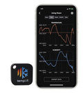 Wireless Temperature and Humidity Sensor - Developed in The USA - 24/7 Data Logger with Alarm – Bluetooth Smart Thermometer and Hygrometer - Bluetooth Only - Not WiFi by tempi.fi