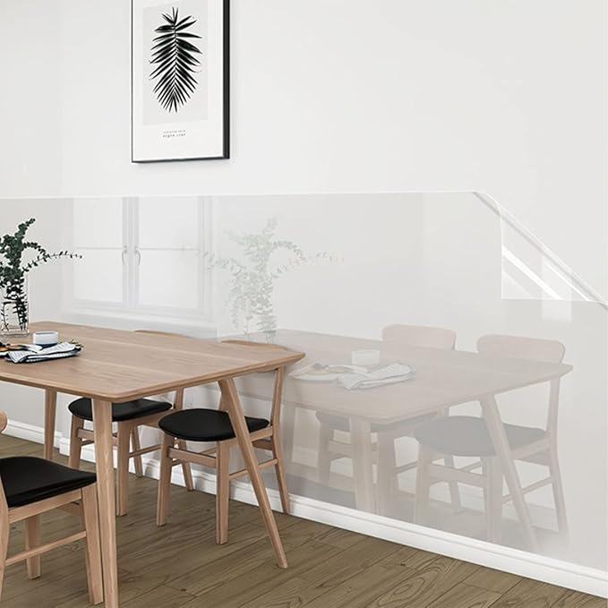 Clear Peel and Stick Wallpaper, Self-Adhesive Wallpaper Wall Protector, Oil Proof Waterproof Contact Paper for Kitchen Backsplash Tile, Cabinets, Whiteboard, Shelf Drawer Liner(15.7" x 197") - Image 6
