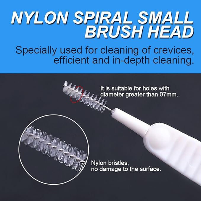 Upgrade Shower Head Cleaning Brush, Gap Hole Anti-Clogging Cleaning Brush, Shower Head Cleaner Picks Brush Tiny Cleaning Brush for Shower Head, Multifunction Shower Head Cleaning Brushes (10PCS) - Image 3